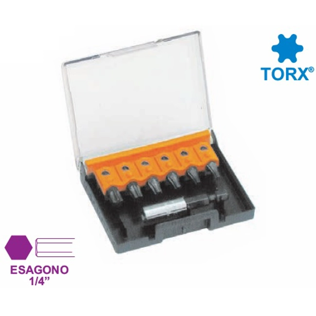 Vendita online Box bits Ush Torx 7 pezzi